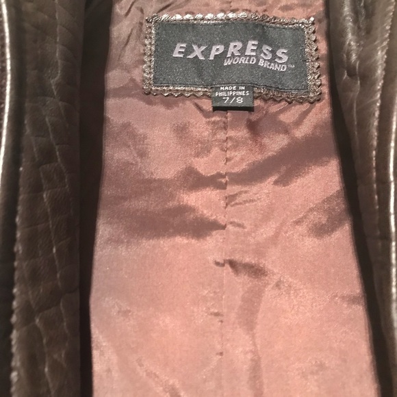 Express π― % Leather Jacket - Picture 2 of 8